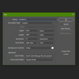 How to list all the images from one folder into a contact sheet with Photoshop Step 1
