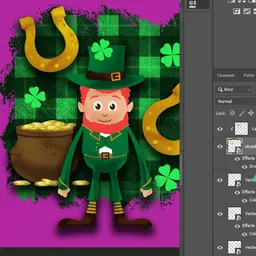 How to clean up transparency for printing with Photoshop Step 3-1