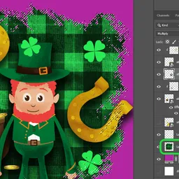 How to clean up transparency for printing with Photoshop Step 4