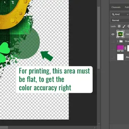 How to clean up transparency for printing with Photoshop BONUS 1