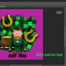 How to clean up transparency for printing with Photoshop Step 1