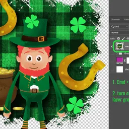 How to clean up transparency for printing with Photoshop Step 8