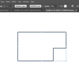 How to close open paths in Illustrator step 2
