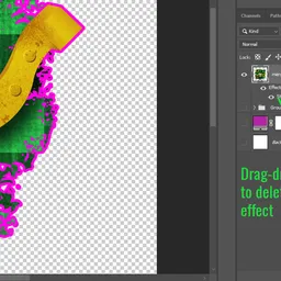 How to clean up transparency for printing with Photoshop Step 11