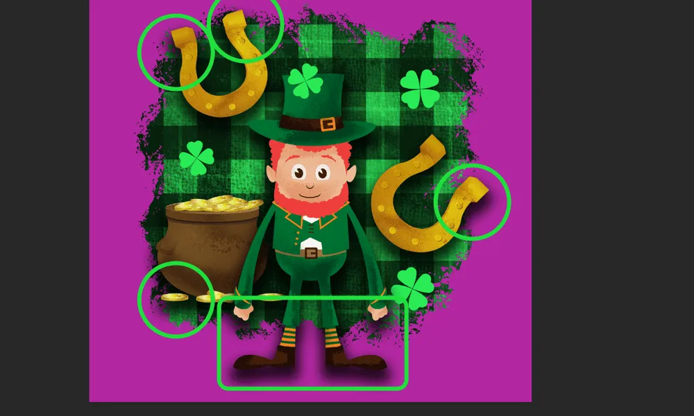 How to clean up transparency for printing with Photoshop Step 2