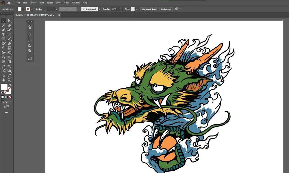 How To Export Illustrator Art As Vector for Photoshop Step 1