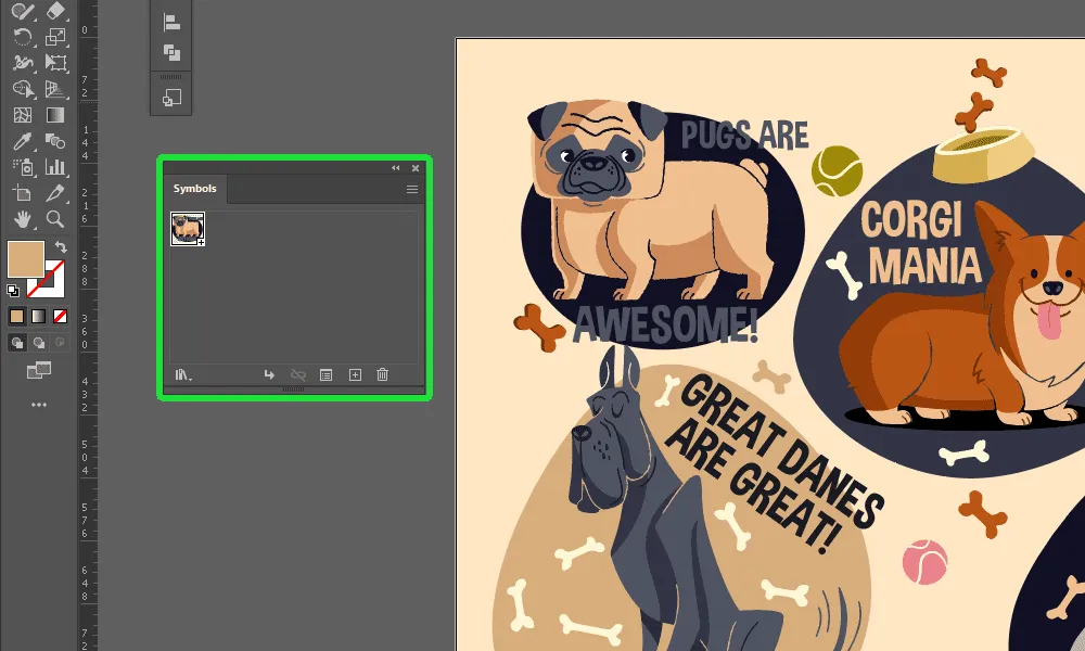 How to Use The Symbols Panel Step 4-2