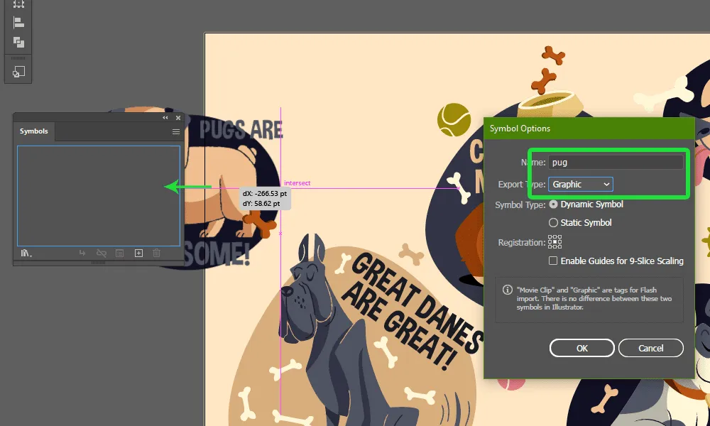 How to Use The Symbols Panel Step 4-1