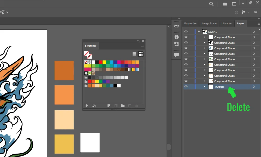 How To Export Illustrator Art As Vector for Photoshop Step 7