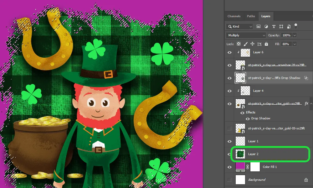 How to clean up transparency for printing with Photoshop Step 4