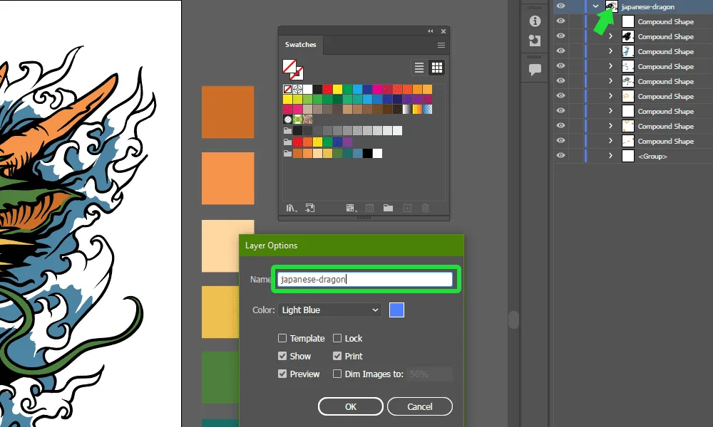 How To Export Illustrator Art As Vector for Photoshop Step 8