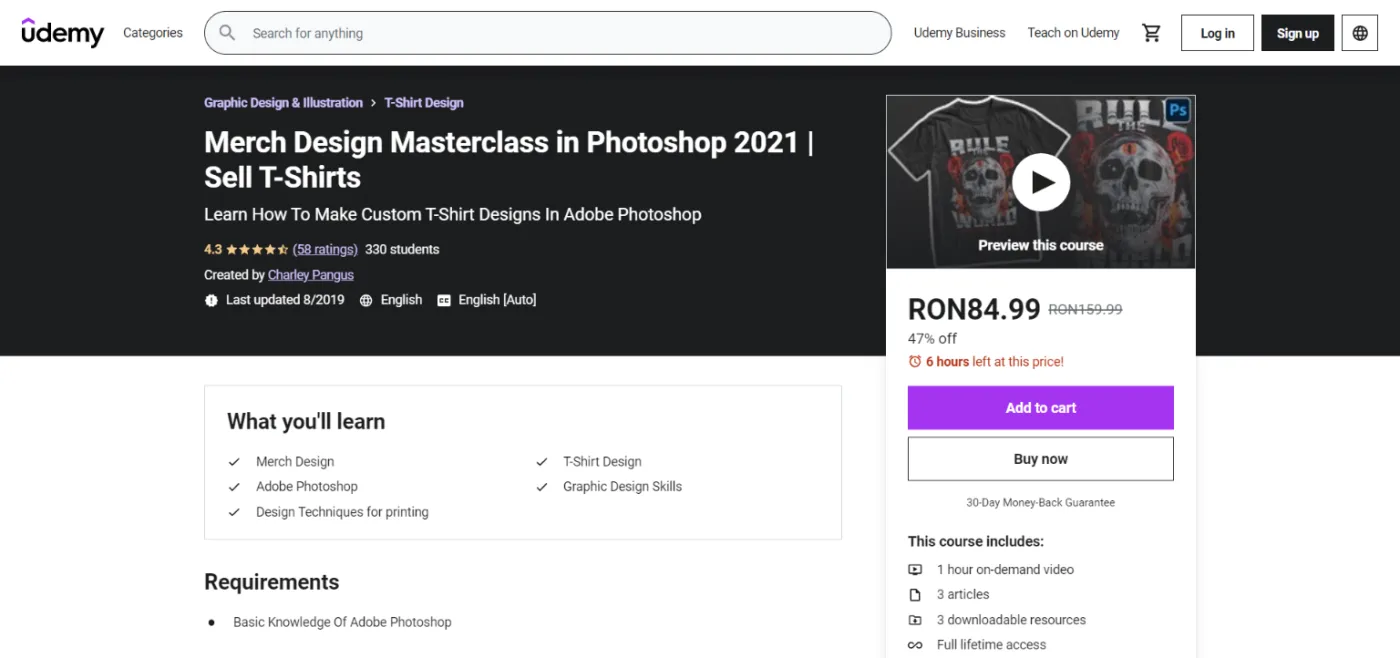 Merch Design Masterclass in Photoshop 2021 | Sell T-Shirts