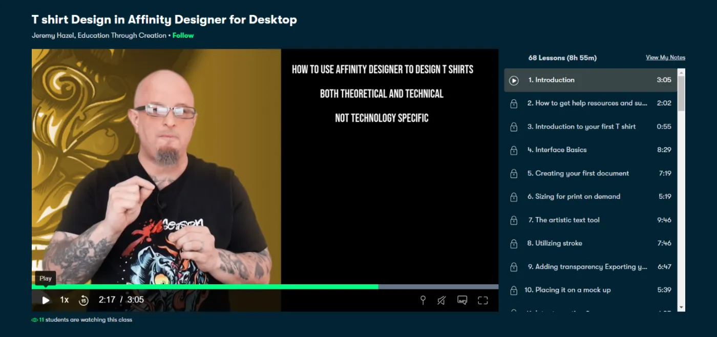 T-shirt Design in Affinity Designer for Desktop