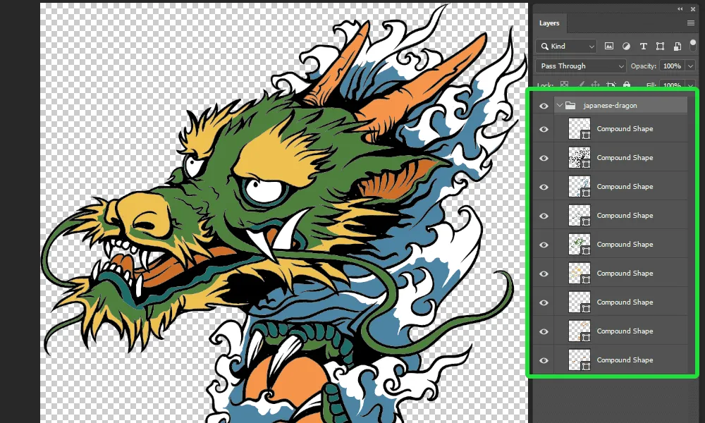 How To Export Illustrator Art As Vector for Photoshop Step 10