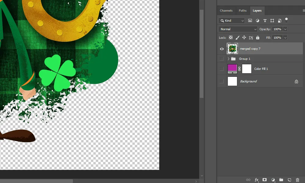 How to clean up transparency for printing with Photoshop BONUS 4